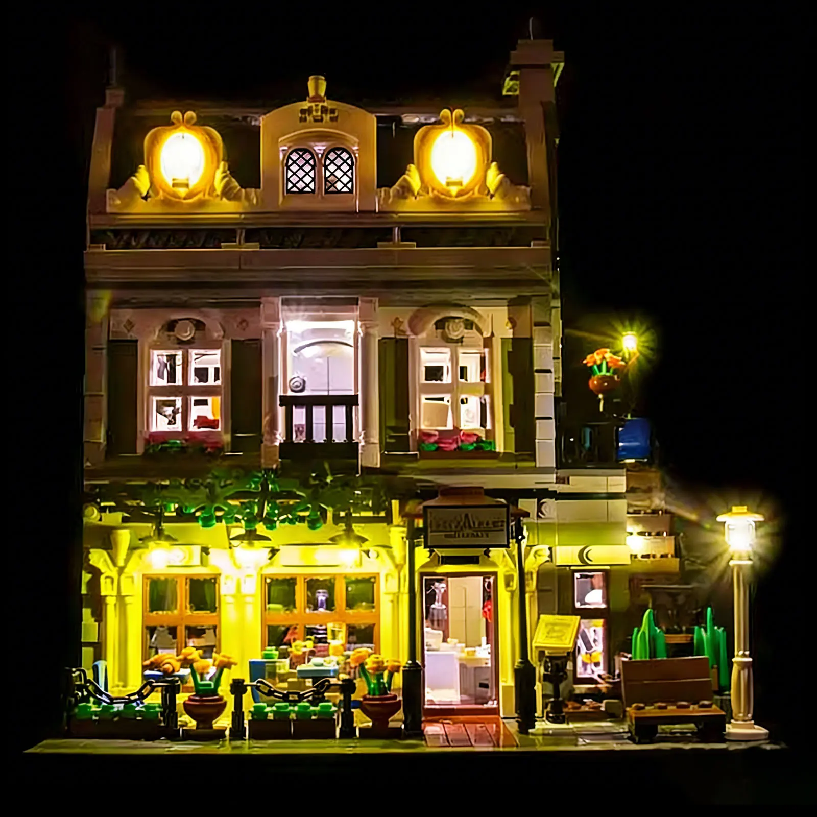 

Комплект светодиодного освещения LYBTWF, совместимый с конструктором Lego 10243 «Парижский ресторан» (модельные блоки в комплект не входят)