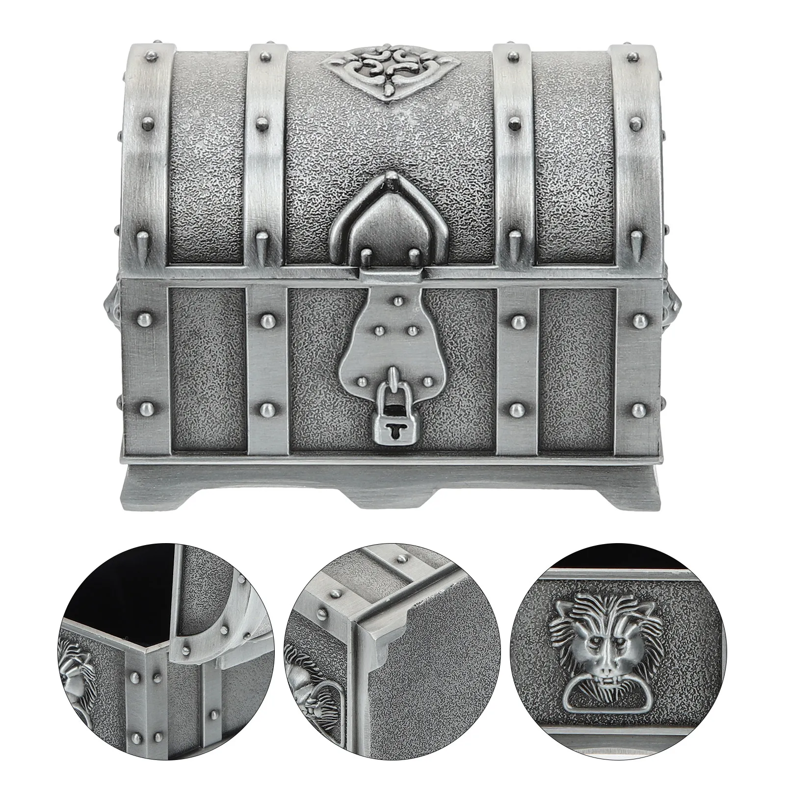 

Металлическая шкатулка для украшений в винтажном ретро-стиле для серег, колец, ожерелий, настольный декор, органайзер для туалетного столика, шикарное украшение для дома