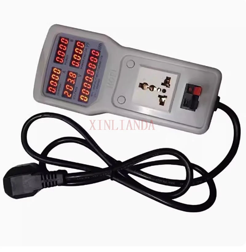 HOPI HP-9800 Handheld Power Meter Power Analyzer LED Metering Socket Measurable Current-voltage Power Factor