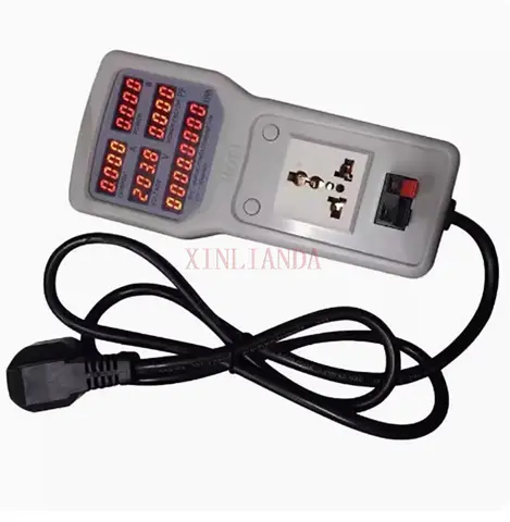 HOPI HP-9800 Handheld Power Meter Power Analyzer LED Metering Socket Measurable Current-voltage Power Factor