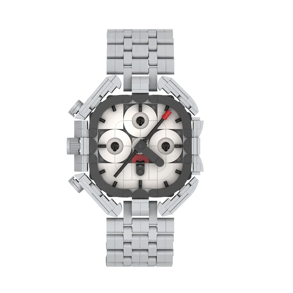 

MOC Omegaed Speedmaster Watch Building Blocks Model Creativity Bricks Watch Assembly Educational Toys Kids DIY Birthday Gifts
