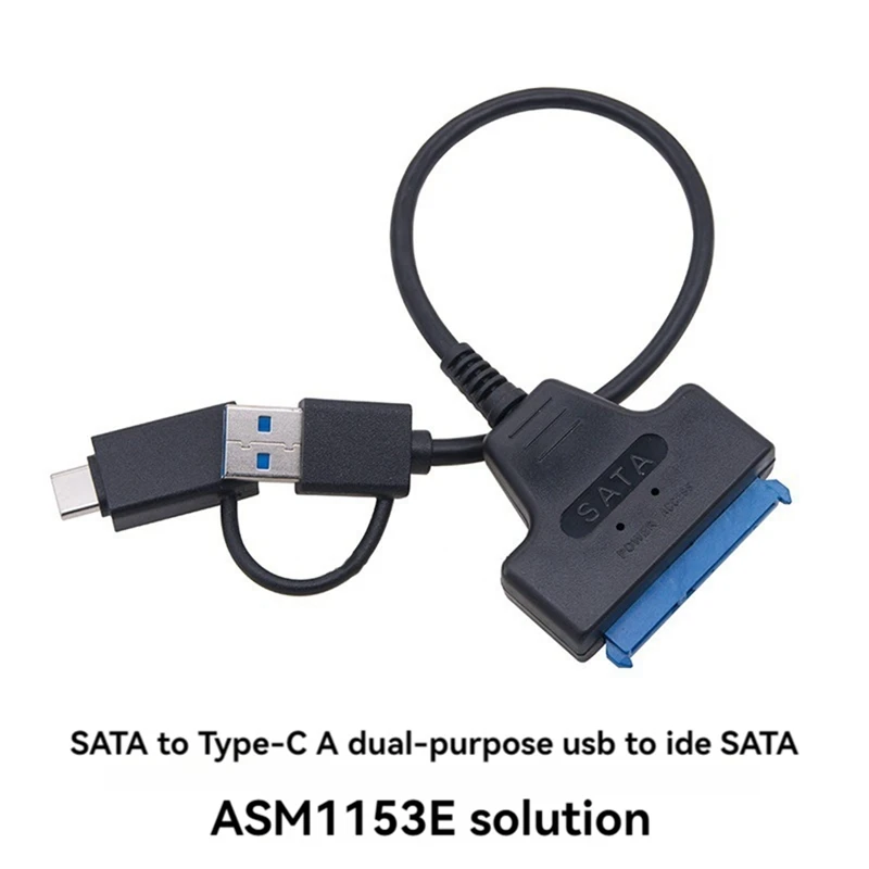 USB 3.0 To SATA Cable USB C Hard Drive Adapter Cable For 2.5 Inche Hard Drive Adapter Cable Computer Connector Converter