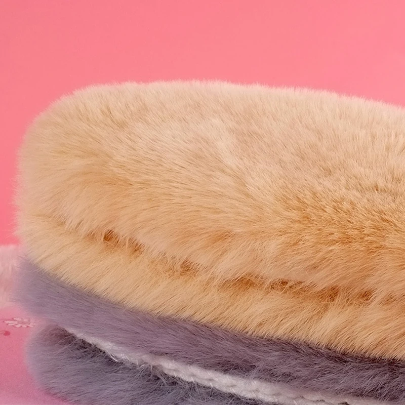 1 пара зимних термоподушечек для обуви, вставки для мужчин и женщин, спортивная обувь, плюшевая стелька, хлопковая стелька, стельки из искусственного кроличьего меха