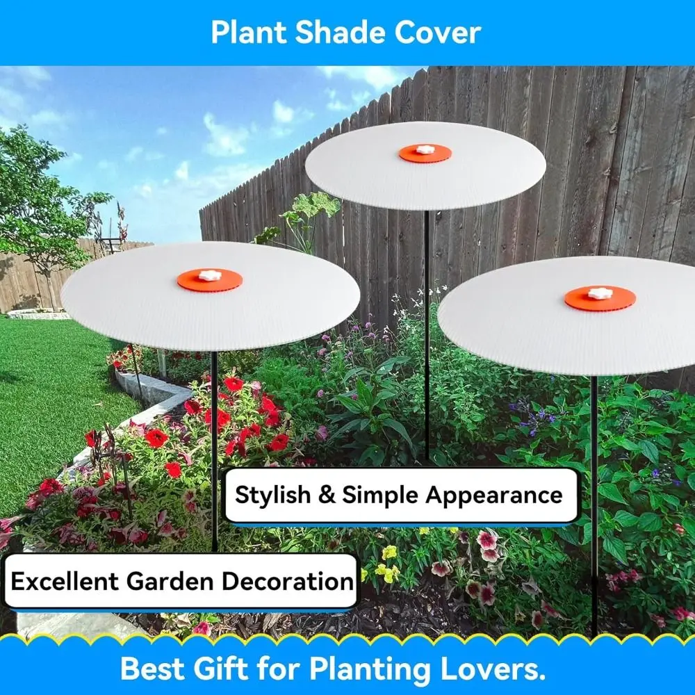 for Plants Plant Shade Cover Waterproof High-temperature Resistance Garden Shade Disk Umbrella Reusable Easy to Install