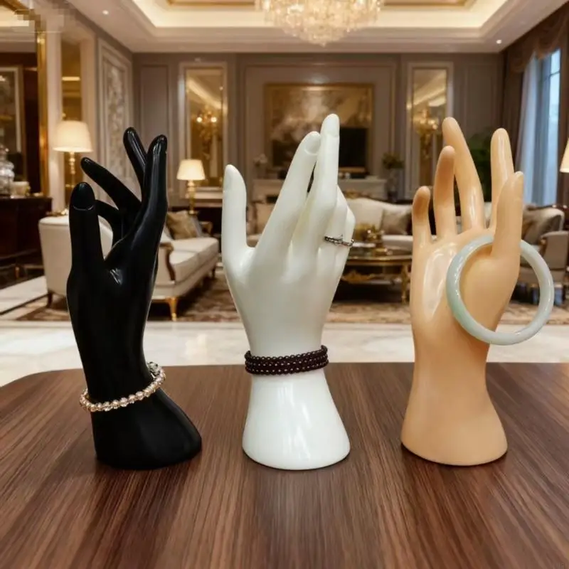 195C Countertop Jewelry Display Hand PVC Bracelet and Ring Stand for Showcase Merchandising, Studio Photos and Livestreams