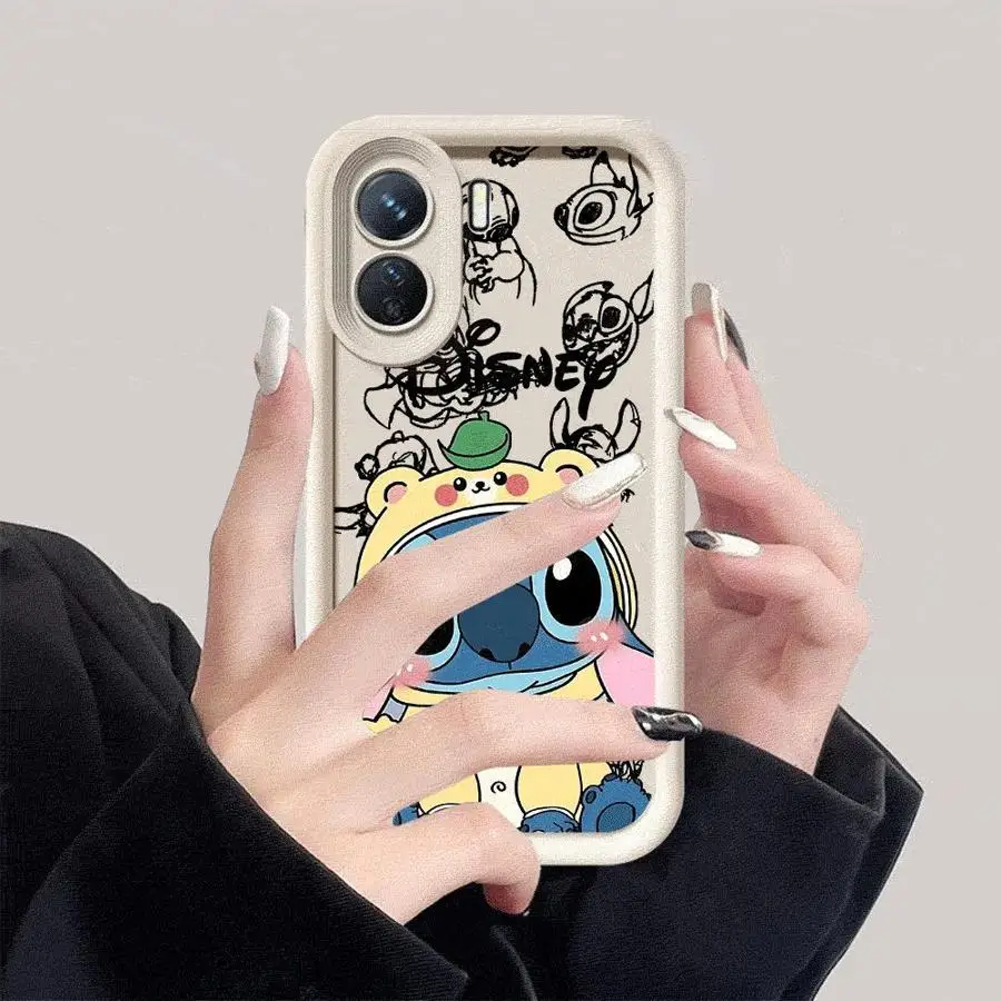 Disney Stitch Angel Phone Case for Redmi 12 4G 12C 13C 4G 5G Poco X3 NFC X3 Pro C50 C51 C61 A1 A2  Plus A3 A3x Matte image 5