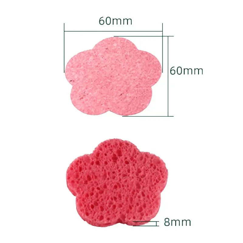 20PCS Face Cleaning Sponge Pad for Exfoliator Mask Facial SPA Massage Makeup Removal Thicker Compress Natural Cellulose Reusable