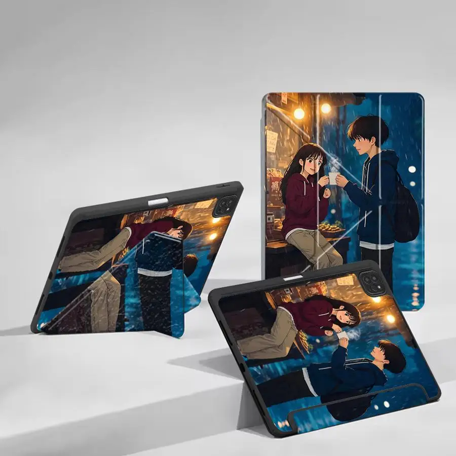 Tablet Case For iPad Mini 6 7 Pro 11th 10th 9th 8th 7th 12.9inch Air 4 5 M3 M2 1 2 M4 11inch 2025 Holder Cover Couple