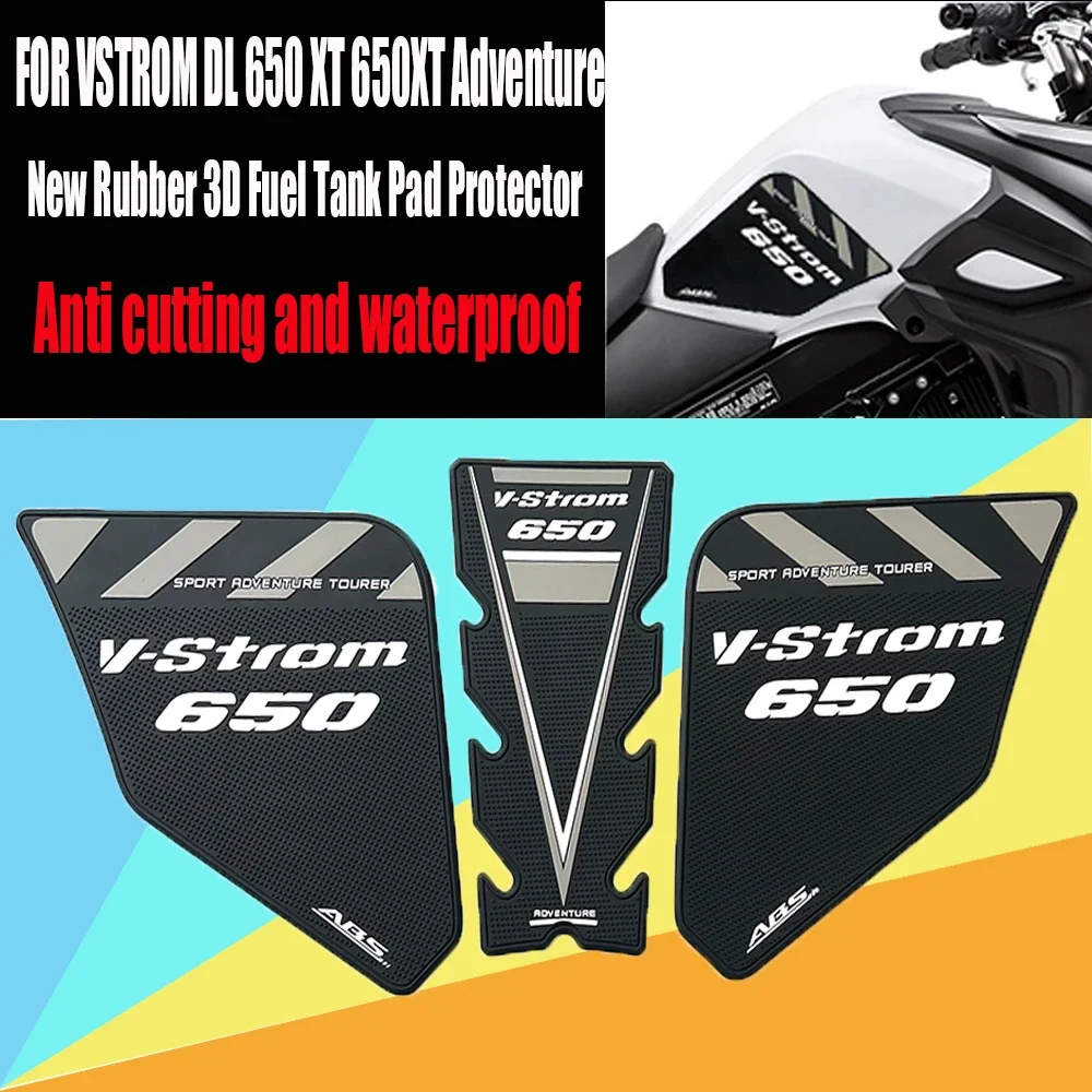 For Suzuki V-STROM DL 650 SPORT ADVENTURE TOURER Motorcycle New Rubber 3D Fuel Tank Pad Protector Accessories