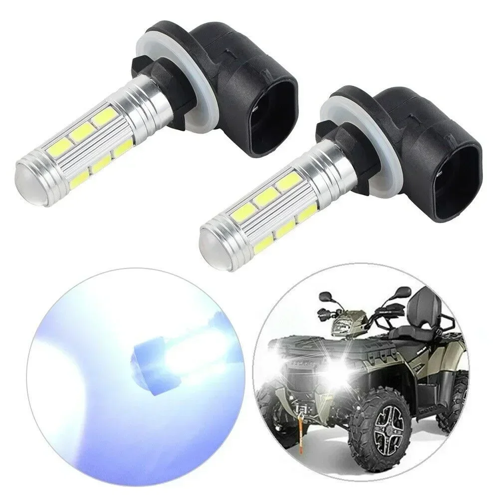 2PCS LED Headlight Bulbs Lamps Head Light ATV Bulb For Polaris 300 400 450 500 550 570 600 700 800 LED Headlight Bulbs