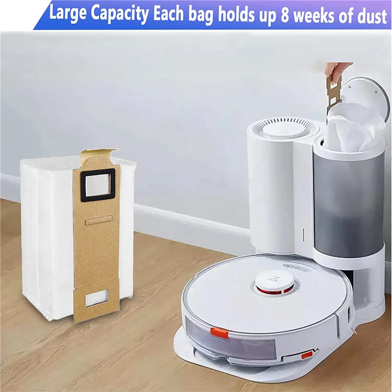 B59B-20 Pack Dust Bags Accessories For Xiaomi Roborock S7 T7S T7plus T7S Plus, Vacuum Cleaner Bags Automatic Suction Station