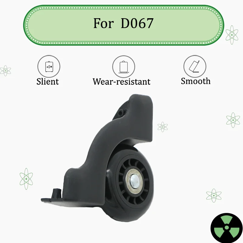 

For D067 Suitcase Replacement Fixed Directional Wheels Durable Replacement Straight Rollers Suitcase Accessories
