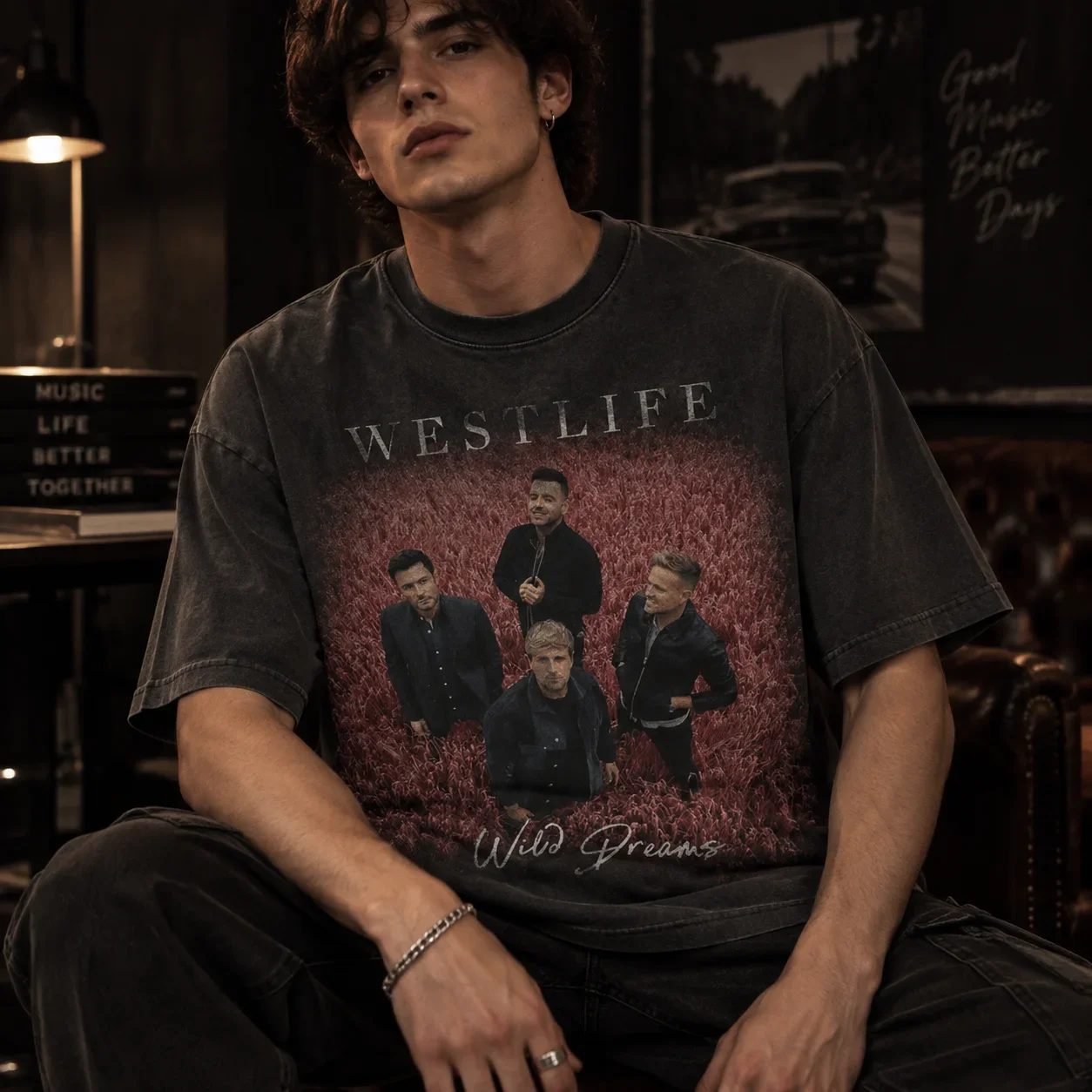 Westlife 25th Anniversary 2026 Tour Comfort Colors T‑Shirt, Funny Boy Band Concert Fan Merch Y2K Ins Streetwear Short Sleeve Top