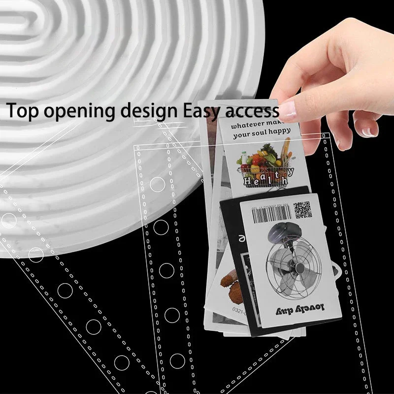 A7 Single Grid Card Page Storage Album 10pcs 6 Hole 1 Palace Grid Card Album Inside The Album Small Card Loose-leaf Photo Albums