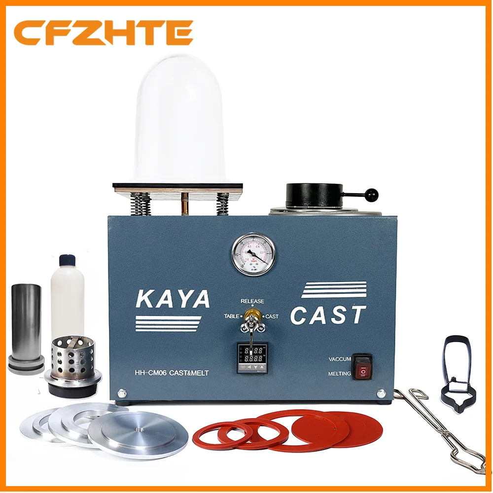 2L Vacuum Investing Casting Machine, Jewelry Lost Wax Cast Combination Tool for Professional&Hobbyist Jewelry Making CAST&Melt