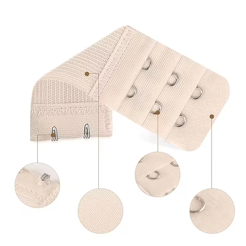 9 Uds extensores de sujetador 2 ganchos 3 filas mujeres y cómodas elásticas ajustables hebilla trasera ganchos extensores de correa de sujetador hebillas de sujetador