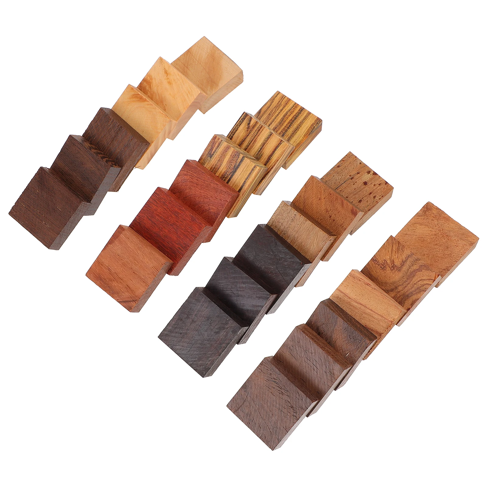 

24 Pcs Wooden Ring Blanks Crafts Smooth Surface DIY Material Carving Blocks Wood Supplies Engravable Jewelry Kits