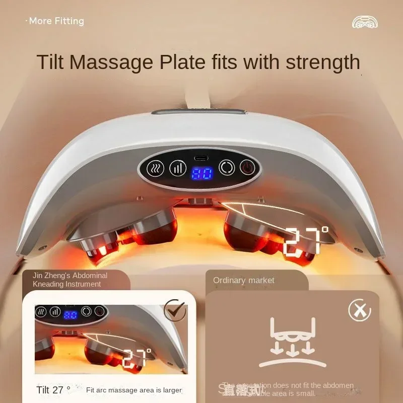 

New Heating Abdominal Massage Instrument Rubbing The Belly To Promote Intestinal Peristalsis Thin Belly Top with Double Plate