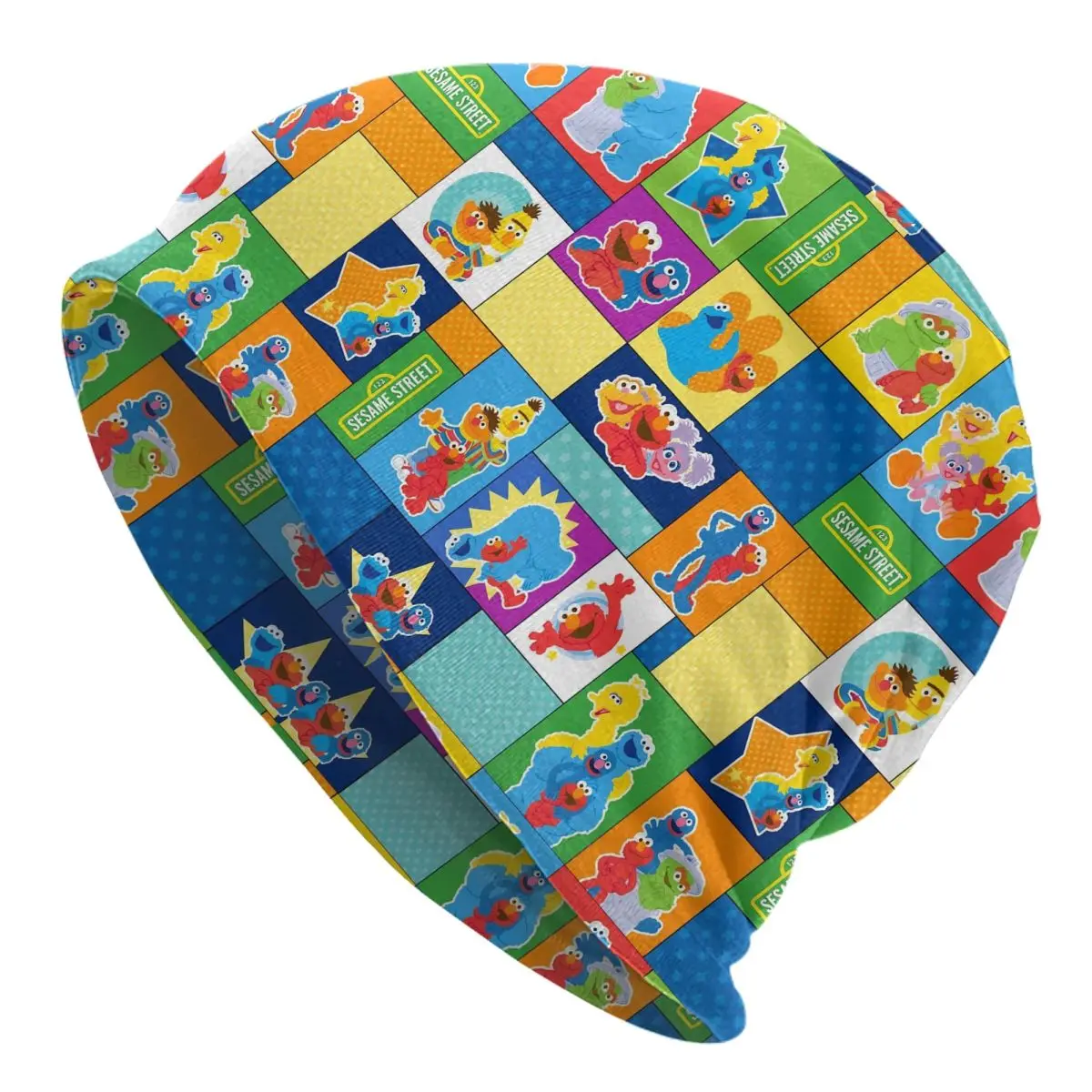 Sesame Street Cartoon Bonnet Hat Fashion Outdoor Friends Skullies Beanies Hat Men's Women's Spring Dual-use Cap
