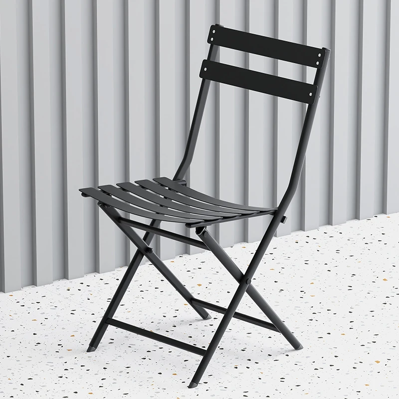 

Photo chair, wrought iron balcony color back chair, milk tea shop folding chair