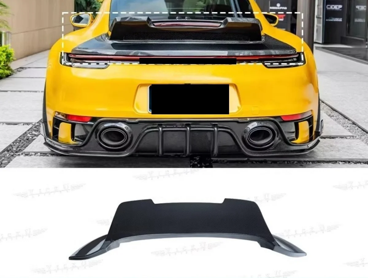 

Car Front lip Body kit For Porsche 911 992 modified 19-23 carbon fiber rear spolier Side skirt