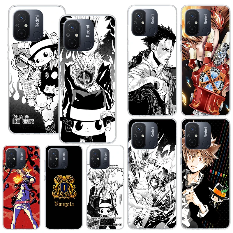 Katekyo Hitman Reborn Phone Case For Xiaomi Redmi 12C 12 10C 10A 10 9C 9A 9T 9 8A 8 7A 7 6A 6 Pro K70 K40 K20 Fundas Back Cover