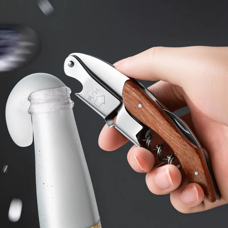 BOLTIFY Wine Opener, Professional Waiters Corkscrew, Bottle Opener and Foil Cutter Gift for Wine Lovers Gift box packaging
