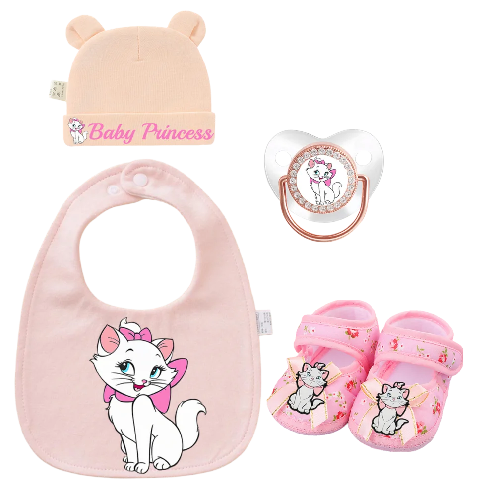 

Baby pacifier silicone chewable nipple kawaii baby shoes newborn hat cartoon print bib For feeding Safe baby pacifier Newborn