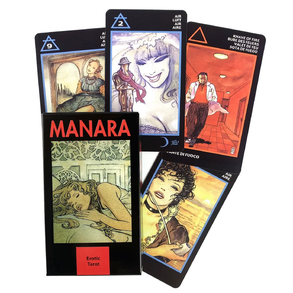 Manara Tarot Board Game Cards Mysterious Divination Deck Family Party Games English Version Vintage C