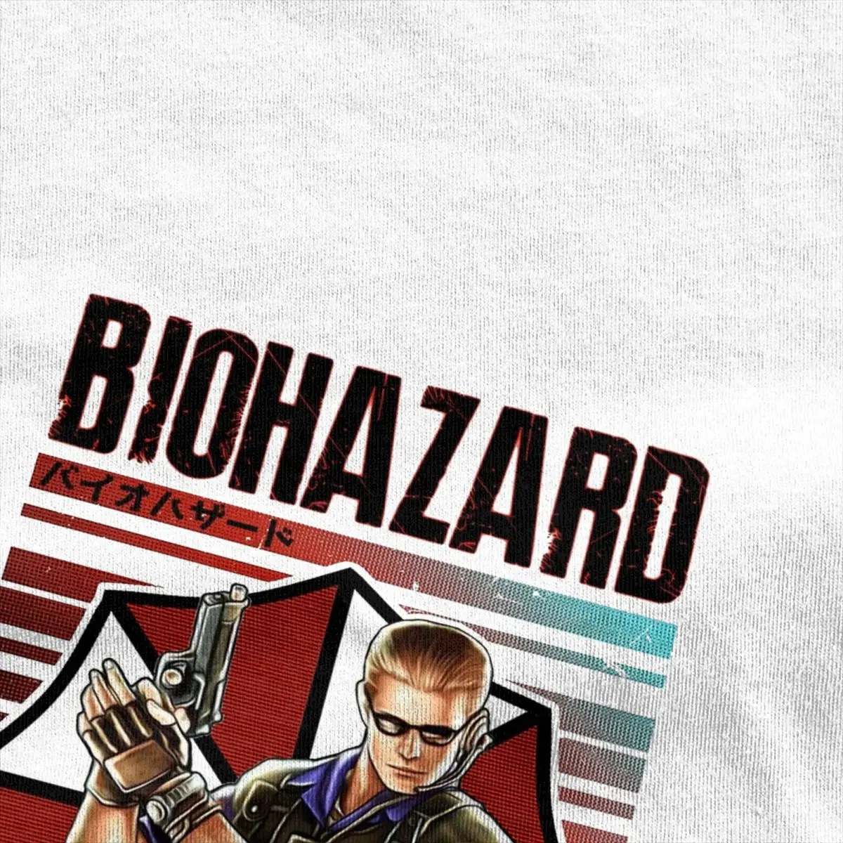 Vintage T Shirt Biohazaro Albert Wesker Cotton T-Shirts resident evils Trending Tee Shirt for Men Summer Awesome Casual Clothing