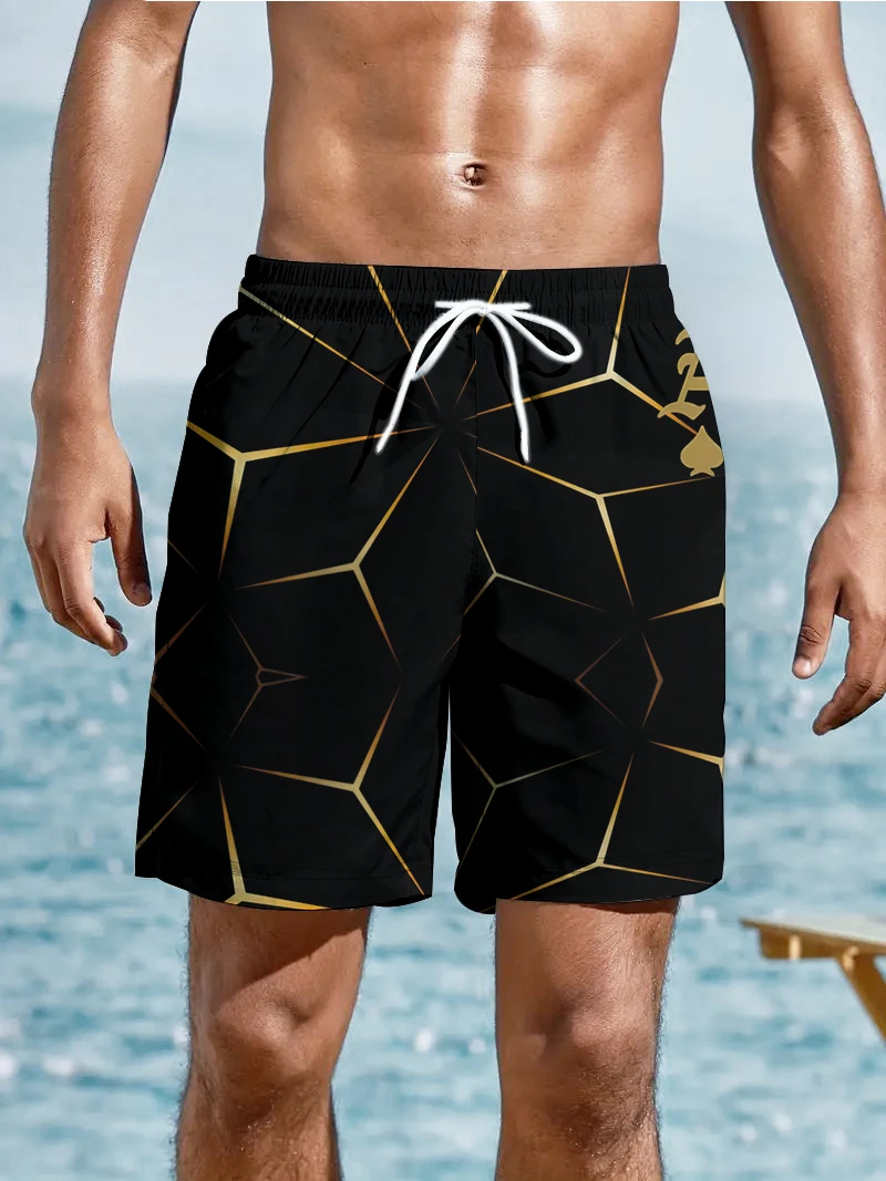 Fashion Creative 3d Digital Printing Shorts Summer Beach Swimming Quick-drying Shorts Outdoor Shopping Loose Casual Shorts