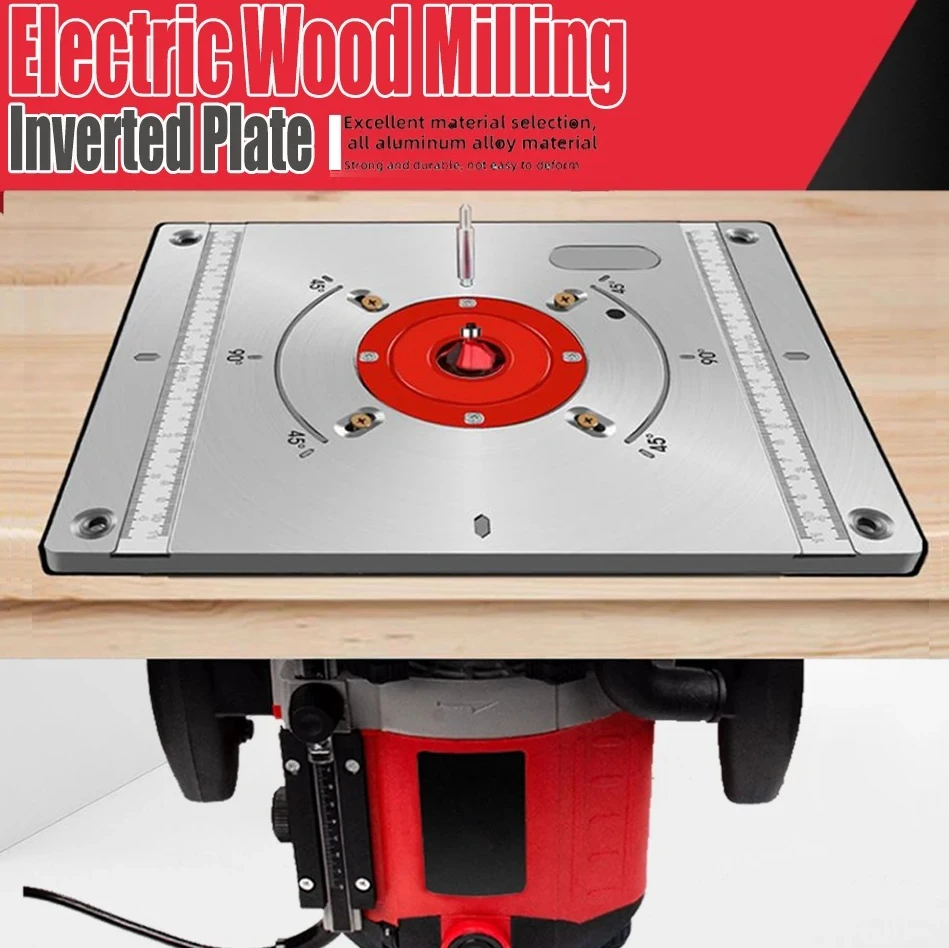 

Electric Aluminum Wood Inverted Milling Plate, Compatible with Bakelite Milling, 85-95mm Base Screw Hole Spacing, Durable