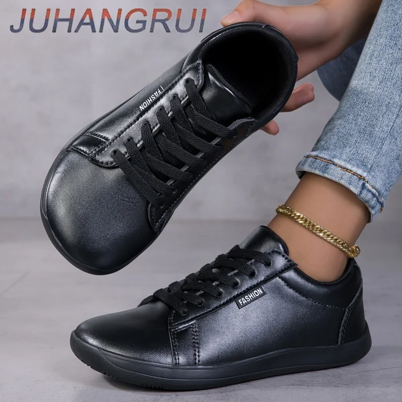 Unisex Wide Toe Barefoot Shoes Lightweight and Breathable Walking Sneakers Zero Drop Shoes Flat Casual Shoes Barefoot Sneaker