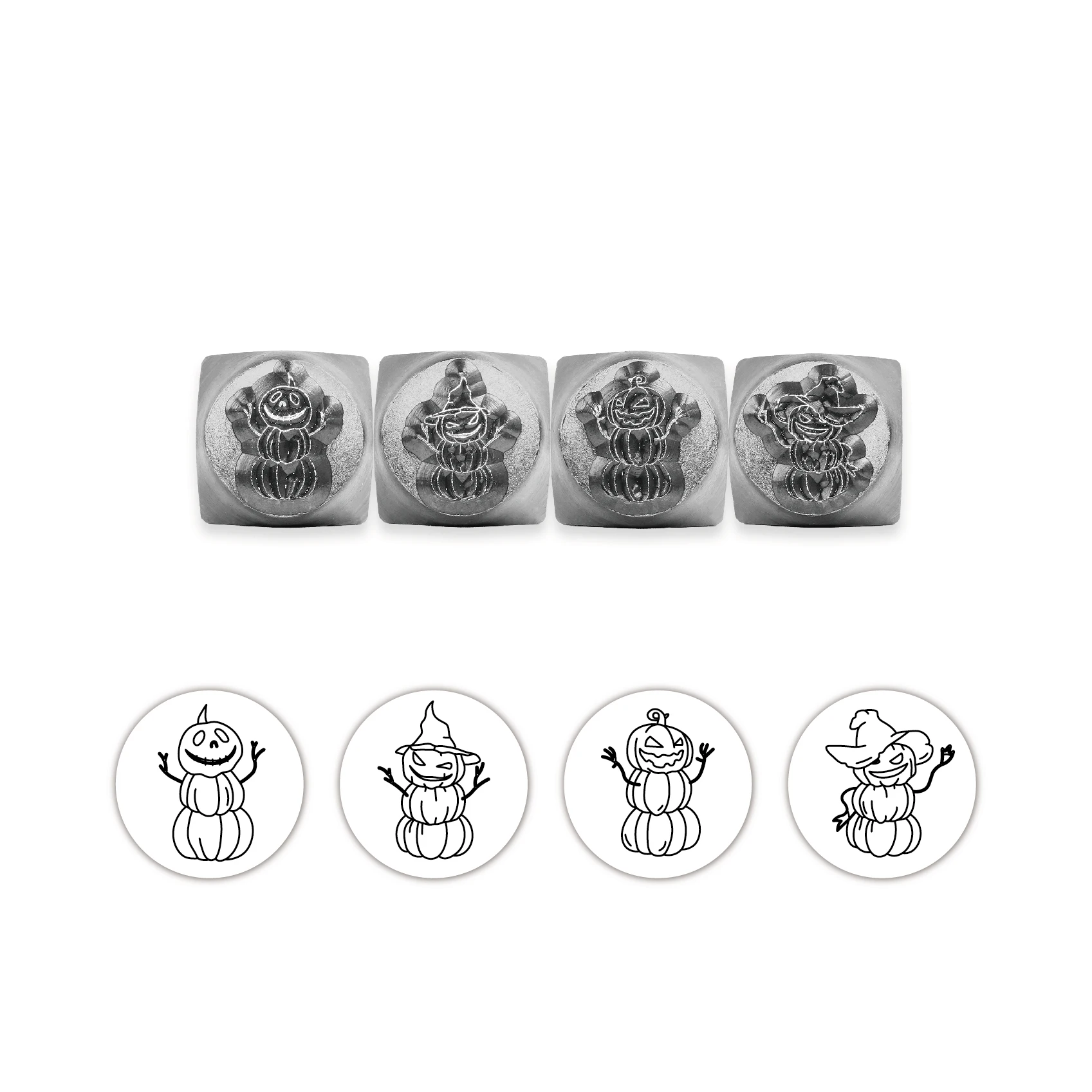 

Metal Stamp for Jewelry Making Supplies Pumpkin Man Metal Design Stamp for Metal, Jewelry (10.5mm)