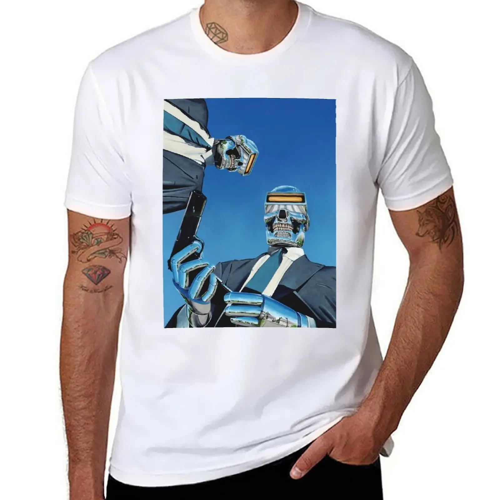

Dystopia #1 The Echo of Bullets T-Shirt man t shirt graphic man t shirt luxury T-Shirt
