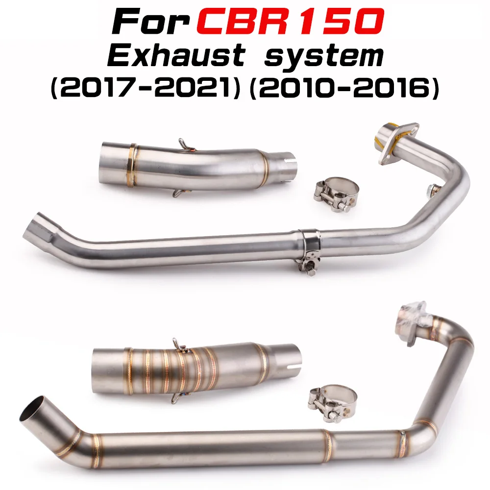 

For CBR150 CBR125 CBR125R CB125R CBR150R CB150R Motorcycle Exhaust Modified Middle Front Link Pipe