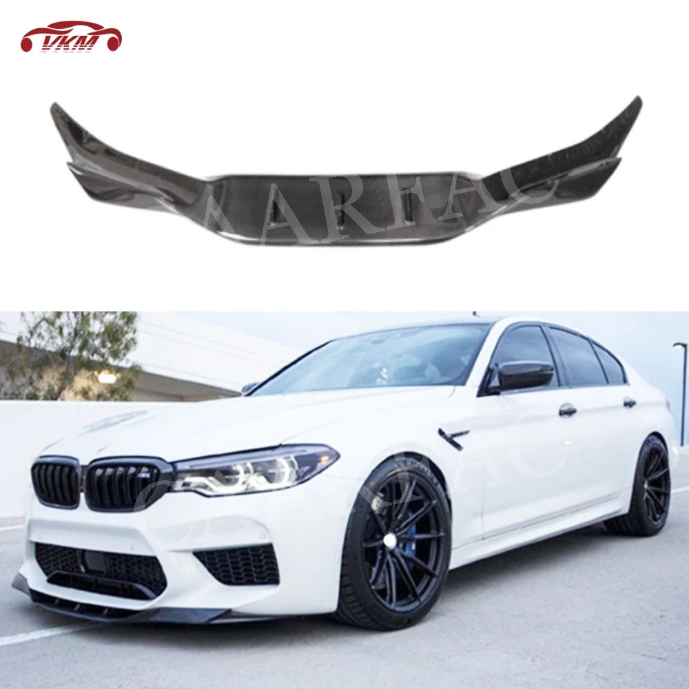 

Carbon Fiber / FRP Unpainted Material Front Bumper lip Spoiler Car Decoration For BMW 5 Series F90 M5 Sedan 2018 2019 2020