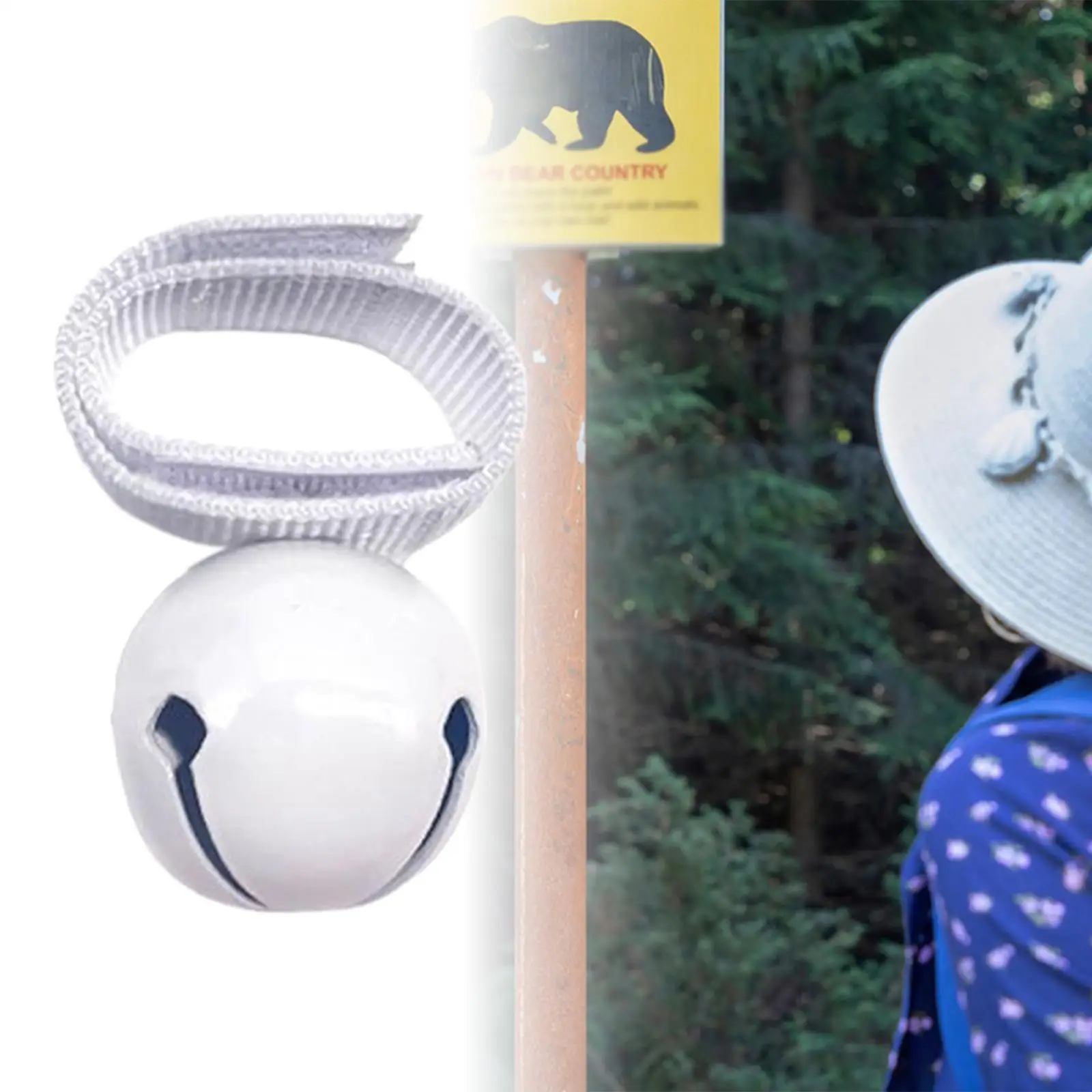 جرس الدب المعدني مع جرس المغناطيسي المقاوم للتحمل للحيوانات الأليفة جرس البقرة جرس تحذير للمشي لمسافات طويلة وركوب الدراجات والسفر والتسلق في حالات الطوارئ #4