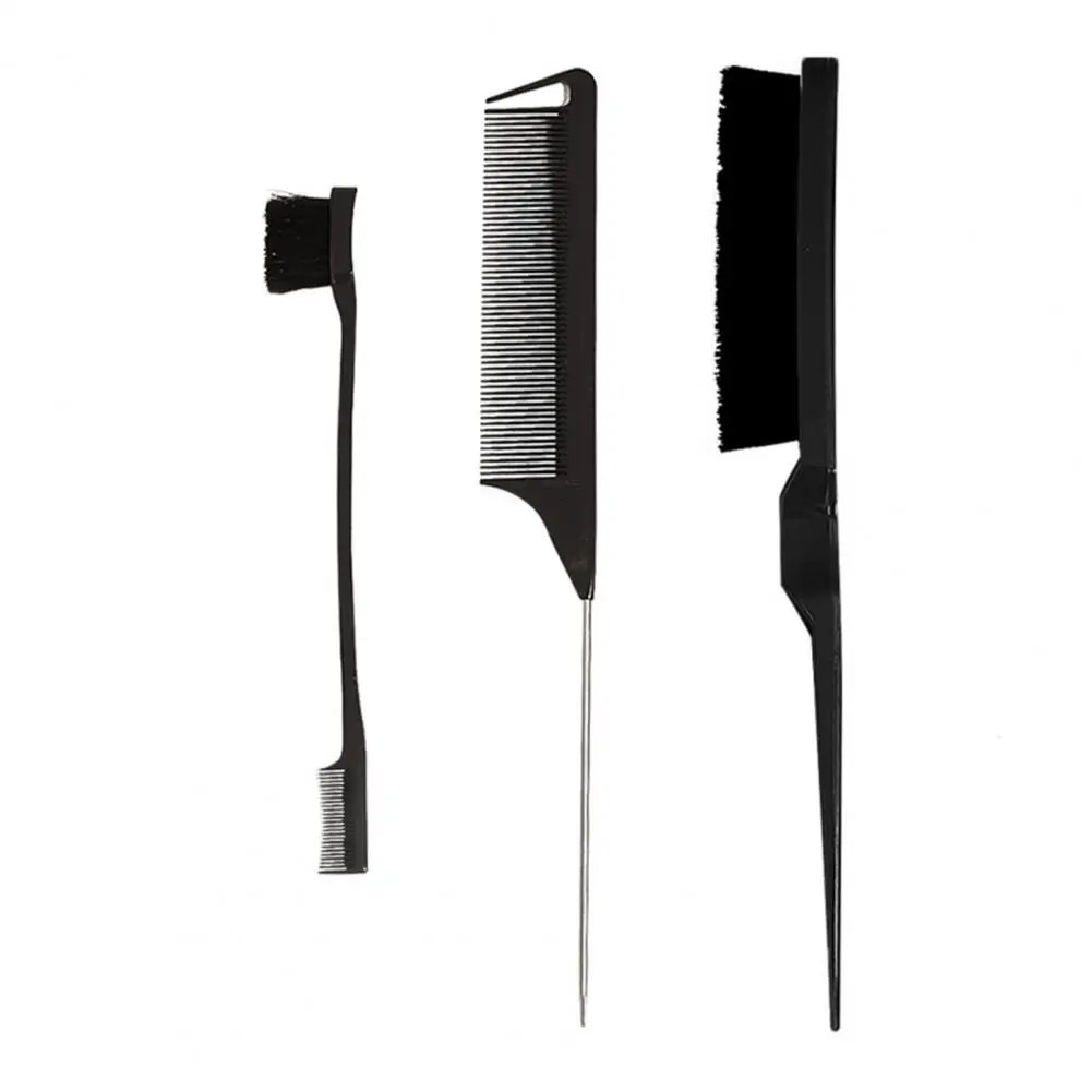 Hair Styling Comb Set Teasing Hair Brush Comb Rat Tail Combs Edge Brush Hair Tail Tools Braid Tool Loop Hairdressing Comb Set