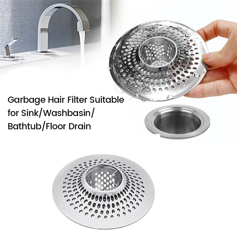 HOT Drain Hair Catcher Tub Drain Protector Strainer, Bathtub Shower Drain Hair Trap/Stopper, Tub Drain Hair Catcher
