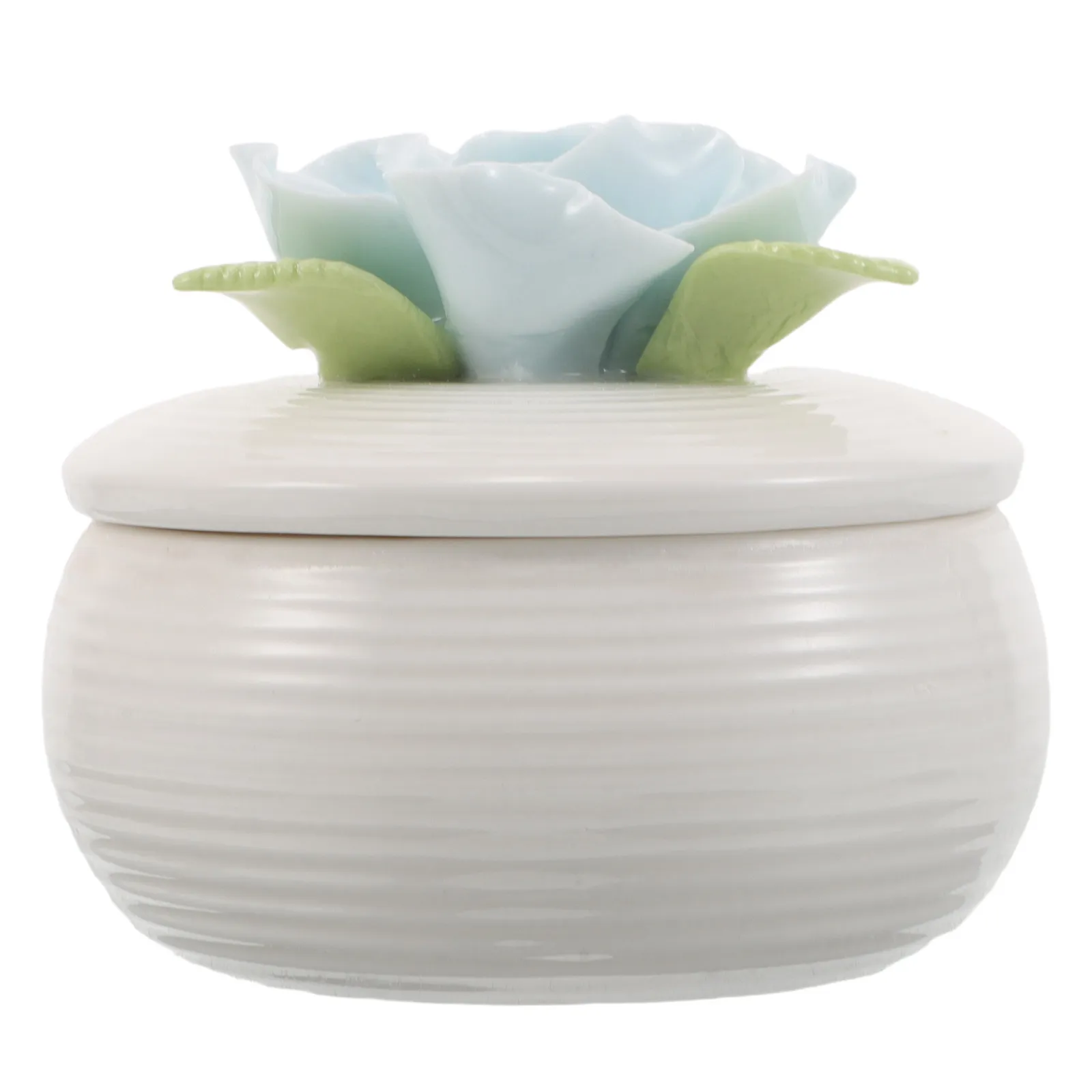 

Ceramic Flower Jewelry Box Nordic Style Lid Jewelry Organizer Rings Earrings Bracelet Small Storage Organizer for Women