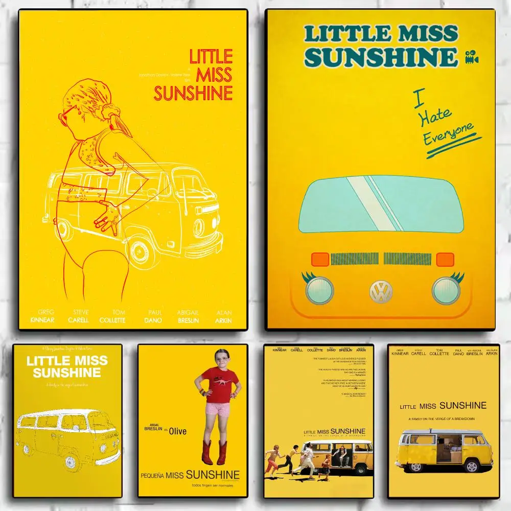 Movie Little Miss S-Sunshine Poster Modern  Wall Art Aesthetic Minimalist Bedroom Decor Cafe Home Gift