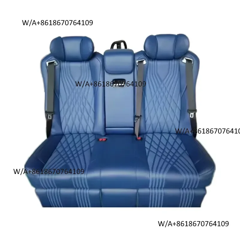 Suitable forc ustom VIP Rear Triple Coach 3-Seater Van Bench with Touch Screen Reclining Bed Modified Car Seats - view 4