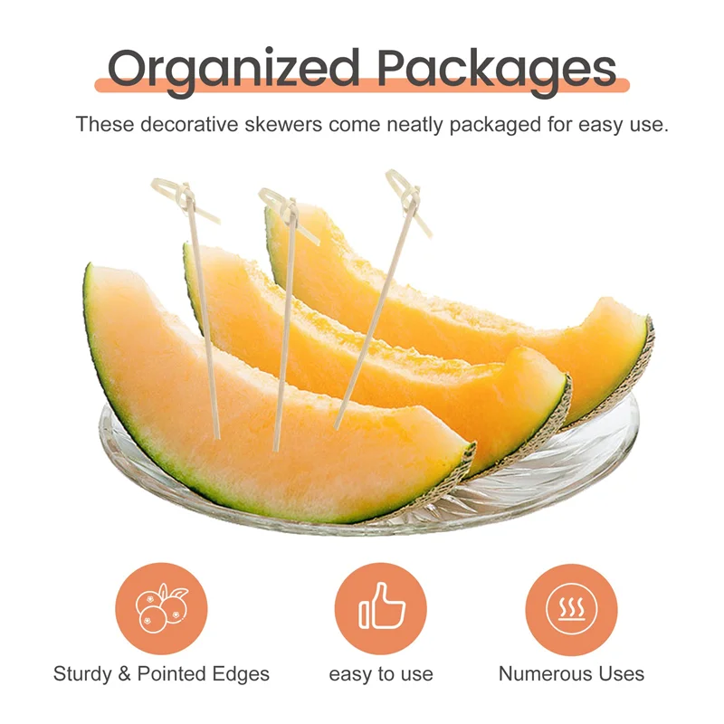 

Новейшие шампуры с бамбуковыми узлами, шампуры для коктейлей, зубочистки для напитков для закусок для вечеринок, сэндвичей