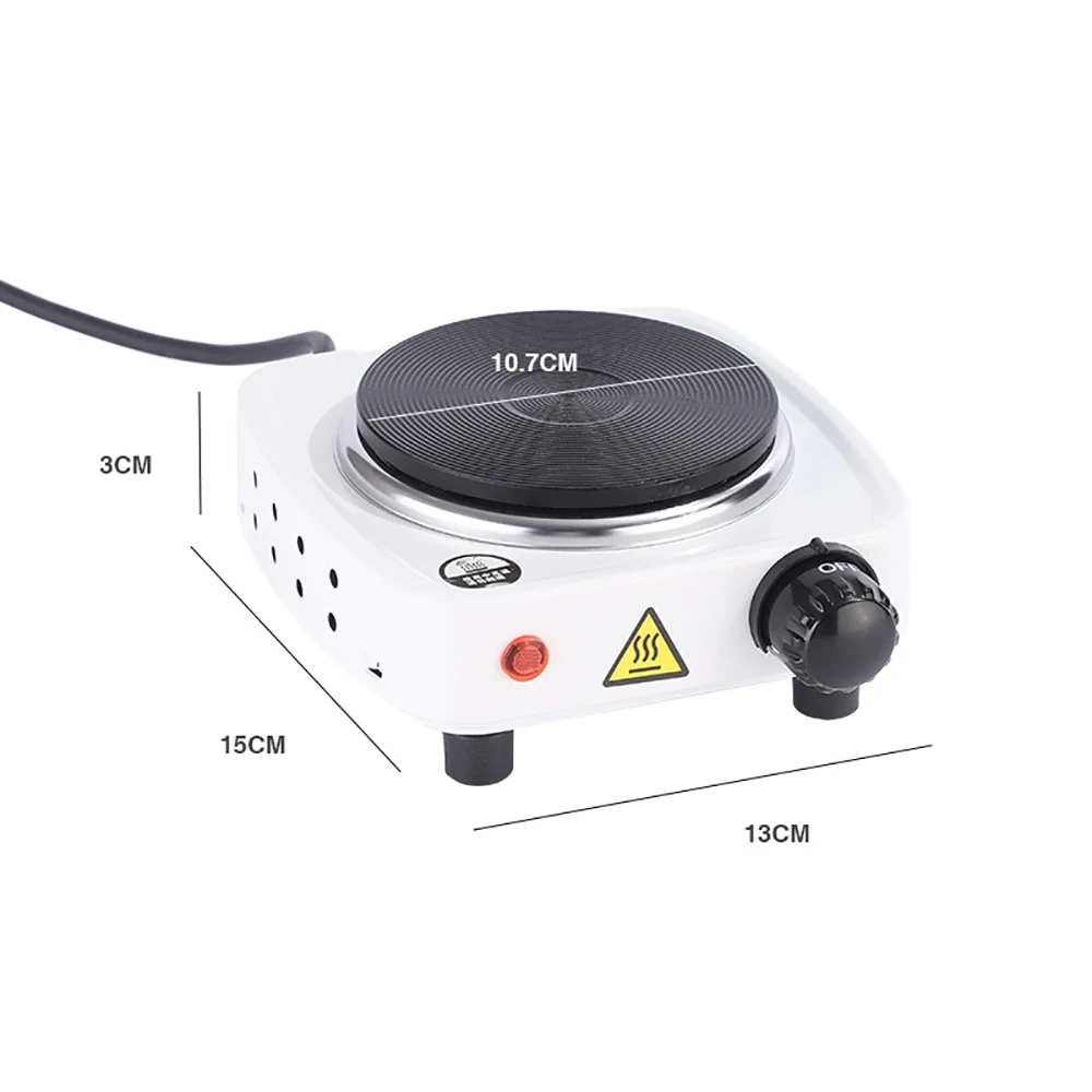 Electric Hot Plate Mini Stove Coffee Heater Milk Tea Mocha Heating Stove Cooking Pot Oven Small Furnace Cook 500W