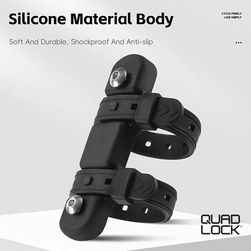 

QUAD LOCK Strap Kettle Mount Bicycle Water Bottle Cage Mount Colorful Silicone Bottle Bracket Bike Accessories