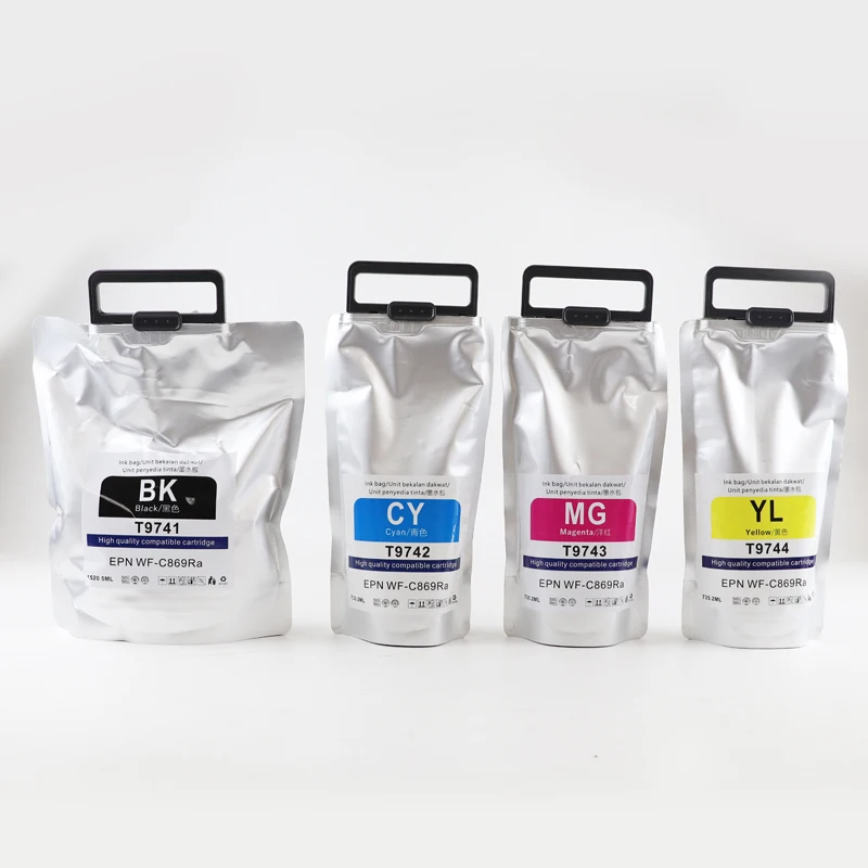 T974 T9741 T9742 T9743 T9744 Pigment Ink Cartridge Compatible For Epson WorkForce Pro WF-C869R WF-C869RDTWFC C869RD3TWFC Printer