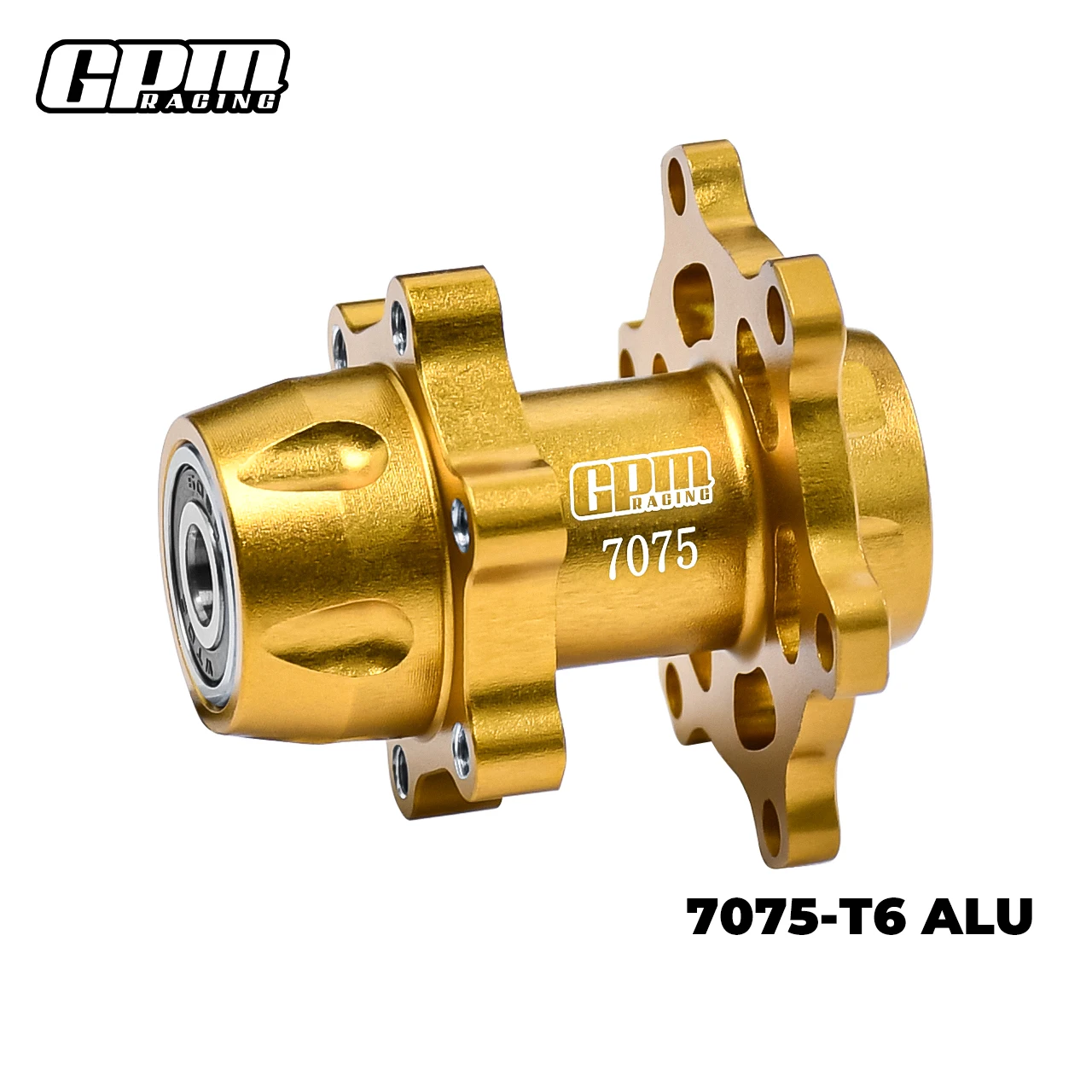 GPM Améliorations En Aluminium 7075-T6 Avant Moyeu De Roue Hexagonale (Plus Grands Roulements Intérieurs) pour Losi-1/4 PromPain-Mx Moto Rtr, Fxr-Los06000