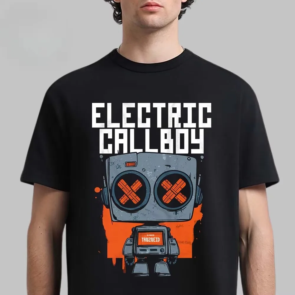 Drunk Bunny Electric Callboy Band Graphic T-Shirt Cotton Men Women Streetwear Tee