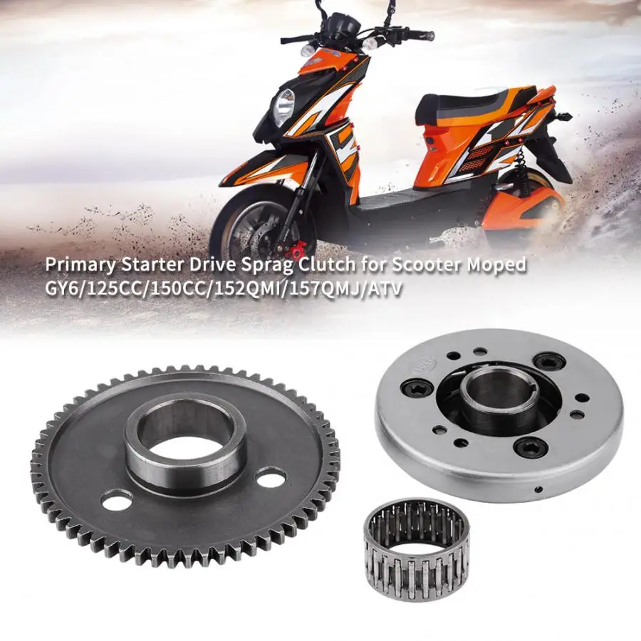 

60 Tanden Drive Clutch Start Disc Drive Wedge Metalen Voor Scooter Bromfiets GY6/125CC/150CC/152QMI/157QMJ/ATV Motorcycle